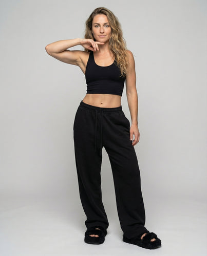 Damen Bequeme Lange Kordeln Sweat Lounge-Sweathose