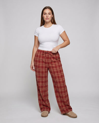 Damen Grafische Animal-Motiv Mischgewebe Relax-Palazzohose