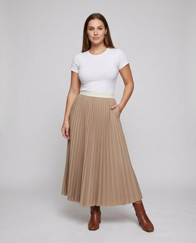 Damen Elegante Akkordeonplissee Plissee Plissee-Rock