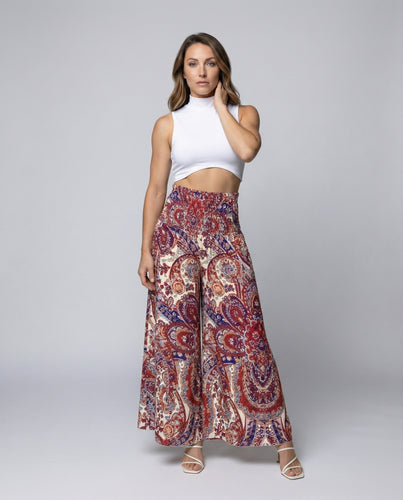 Damen Ethnische Paisley-Allover Mischgewebe Maxirock