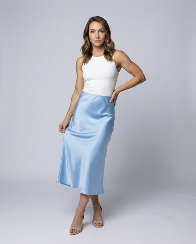 Damen Elegante Satinierte Oberfläche Satin Satin-Maxirock