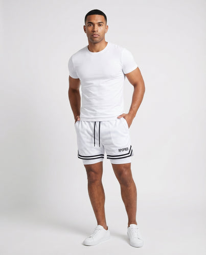Herren Basketballshorts Zweilagig Mesh-Material Innenhose