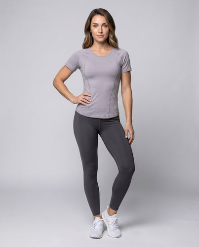 Damen Yoga-Shirt Formende Nähte Atmungsaktiver Stretch