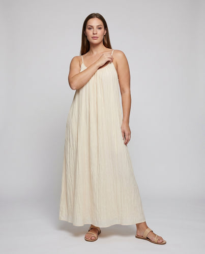 Damen Maxikleid Spaghettiträger Knitteroptik Rückenfrei