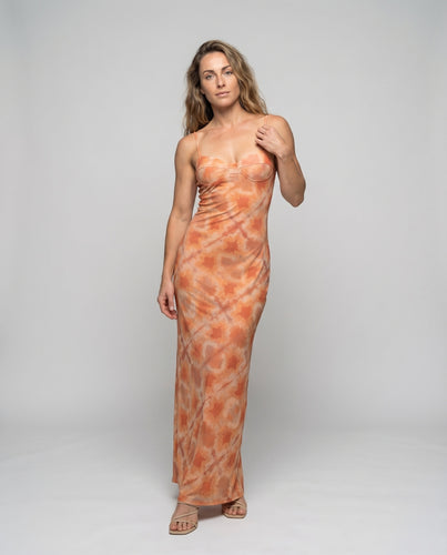 Damen Satin-Maxikleid Unterkleid-Stil Herzförmiger Ausschnitt