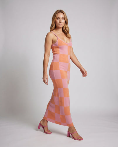 Damen figurbetontes Strickkleid mit Wellenmuster