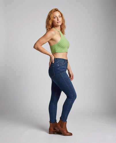 Damen Häkel-Bikinioberteil mit verstellbarem Knoten