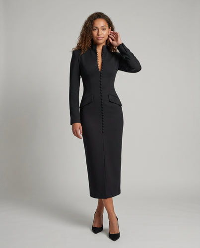 Damen Elegantes Maxikleid mit hochgeschlossenem Design und floralem Muster EB