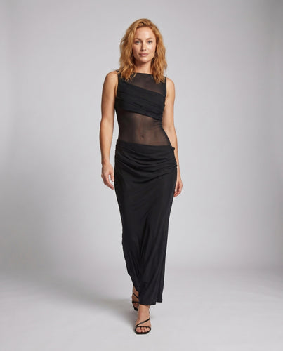 Damen Elegantes und figurbetontes Abendkleid mit innovativen Cut-Outs EB