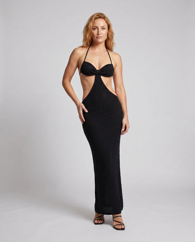 Damen Maxi-Badeanzug mit femininem Cut-Out und elegantem Trägersystem EB