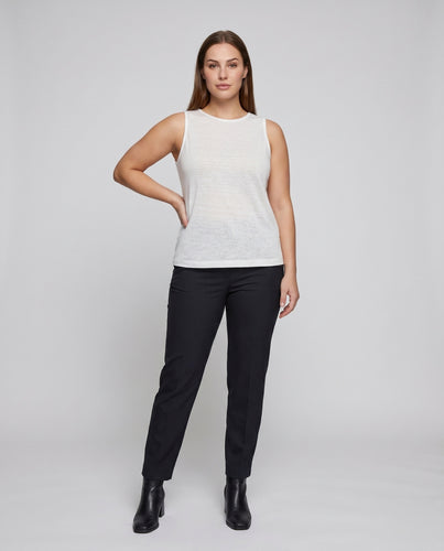 Damen ärmelloses Baumwolloberteil mit relaxed fit