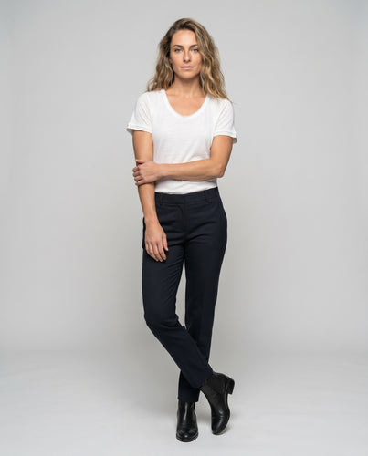 Damen atmungsaktives V-Ausschnitt T-Shirt