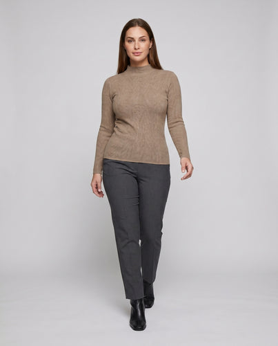 Damen elegantes gestricktes Oberteil mit modernen Details