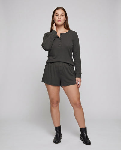 Damen gemütliches Schlafanzug-Set aus weichem Material