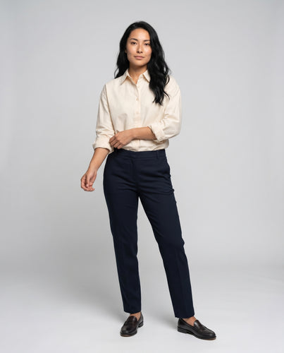 Damen lässige und oversize Bluse aus hochwertiger Baumwolle