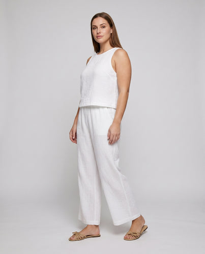 Damen sommerliches Loungewear-Set aus leichtem Leinen