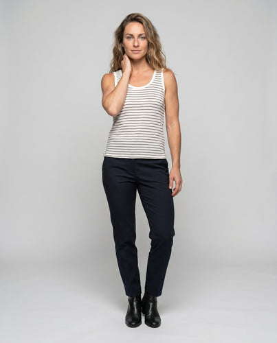 Damen Tanktop mit modernem Streifenmuster