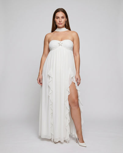 Damen Schwangerschaftsabendkleid mit eleganter Empire-Linie EB