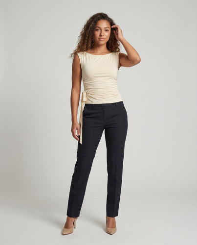 Damen Wickeltop mit raffiniertem Rüschendetail EB