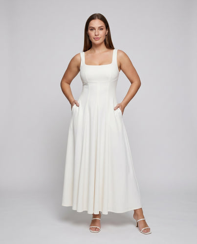 Damen Langarm Kleid mit elegantem Schnitt EB