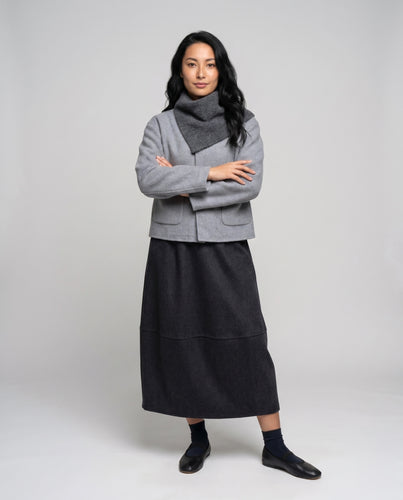 Damen Lässige und elegante Oversized-Jacke mit Taschen EB
