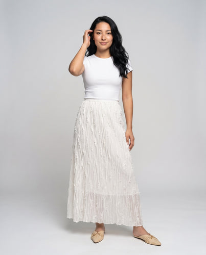 Damen Maxirock mit strukturiertem Material von EB
