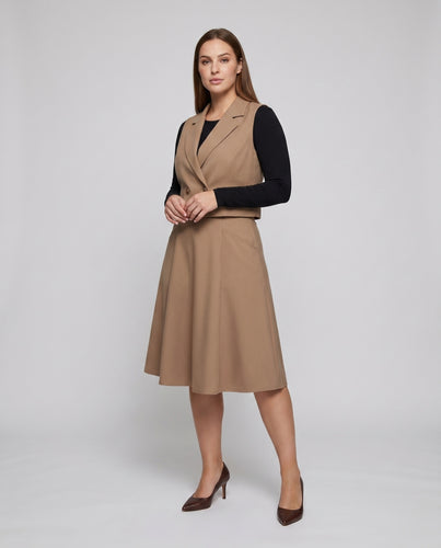 Damen Elegante Blazer-Jerseykleid Kombination EB