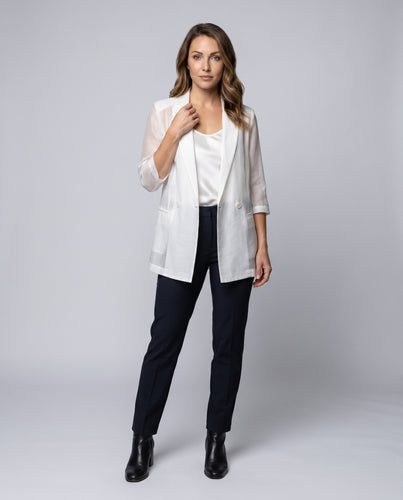 Damen Elegantes Oversized-Blazer mit taillierten Shorts EB