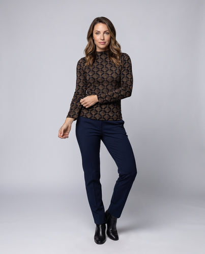 Damen Langarmshirt mit schickem Karomuster von EB
