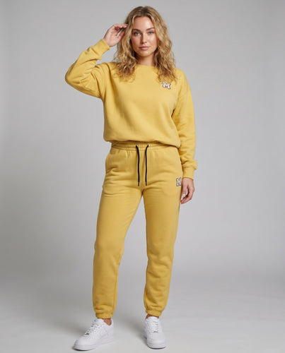 Damen Lässiges Sportanzug-Set mit praktischen Taschen und modischem Logo EB