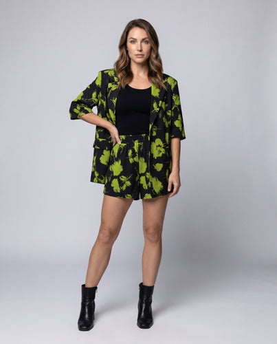 Damen Modisches Oversized-Set mit floralem Muster EB