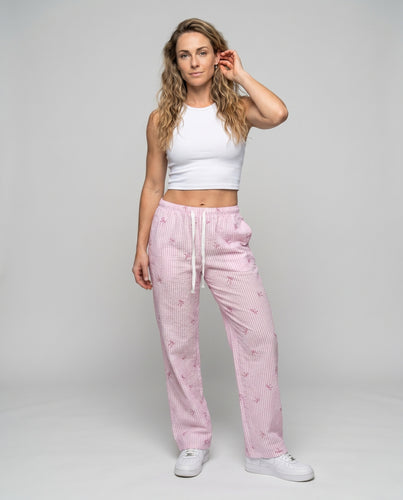 Damen Lässige und bequeme Schlafhose mit floralem Muster EB