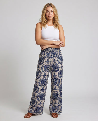 Damen Lockere Palazzo-Hosen im eleganten Ethno-Design EB