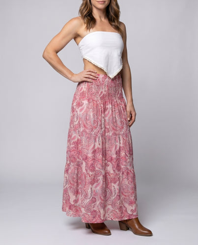 Damen Maxirock mit elegantem Paisleymuster EB
