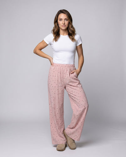 Damen Bequeme Freizeithosen mit lockerem Schnitt und polka-dots