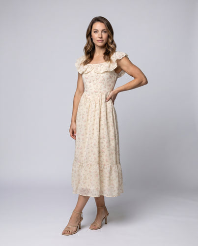 Damen Sommerliches Maxikleid im romantischen Blütenmuster