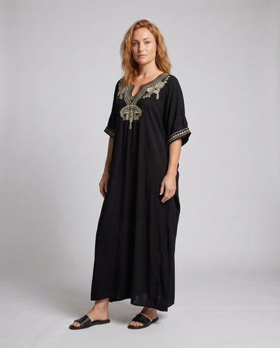 Damen Kaftan mit aufwendiger Bestickung EB