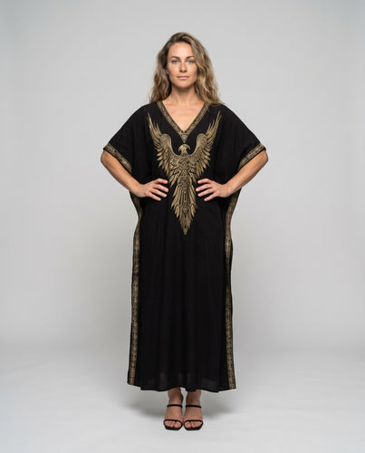 Damen lange Tunika mit aufwendiger Stickerei EB