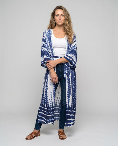 Damen lässiger Strandmantel mit weitem Schnitt EB