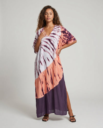 Damen Maxikleid im aufregenden Batikdesign EB