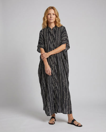 Damen Maxikleid mit elegantem Leopardenmuster und fließendem Schnitt EB