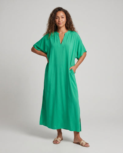Damen Maxikleid mit eleganten Ärmeln Heidi Mode