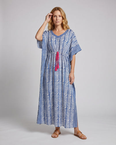 Damen Maxikleid mit kunstvollen Tiermotiven und fließendem Schnitt Heidi Mode