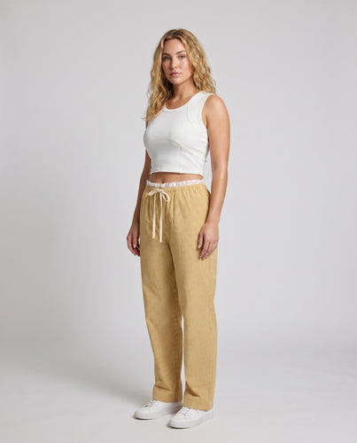 Damen nan figurbetontes Cropped-Tanktop mit Rundhalsausschnitt und dekorativen Teilungsnähten