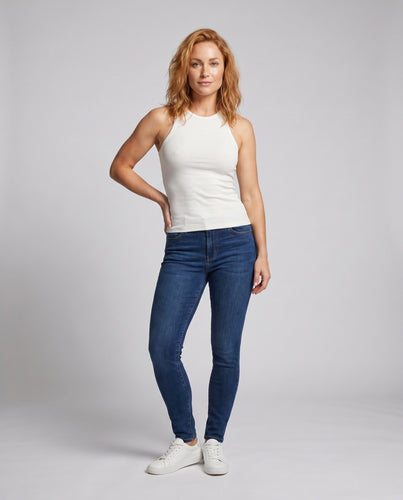 Damen nan figurbetontes formendes Mikromodal-Tanktop mit Racerback und nahtlosem Abschluss