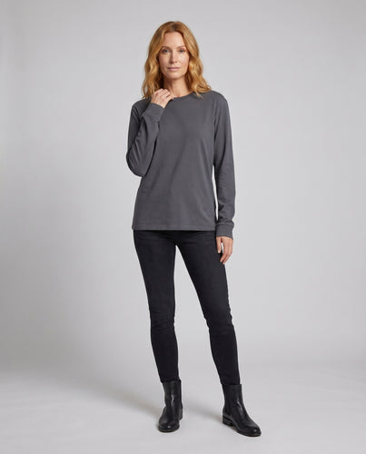 Damen nan oversized Sweatshirt mit angenähter Hemdschal-Optik und Kordelzugsaum