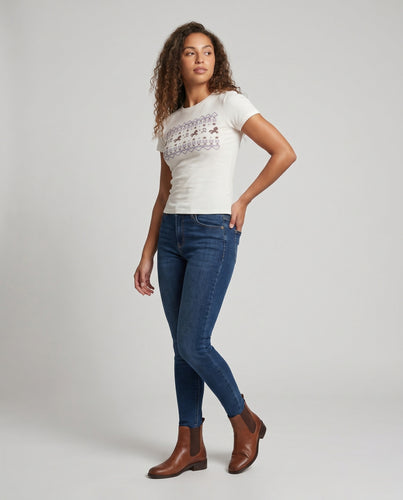 Damen nan Wollmix-Cap mit hohem Korpus und kurzem Visier