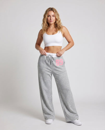 Damen Bequeme Sporthose mit elastischem Bund und weitem Schnitt