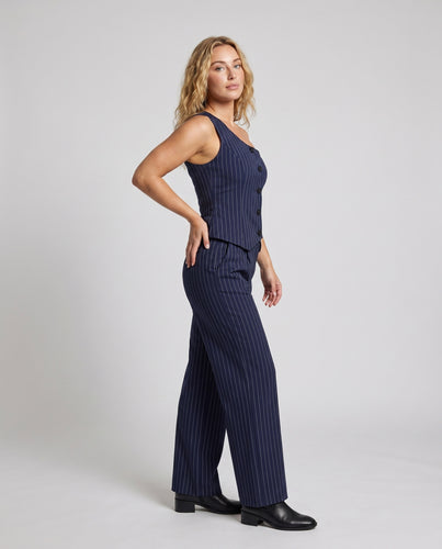 Damen Einseitiger Blazer-Overall mit weitem Bein