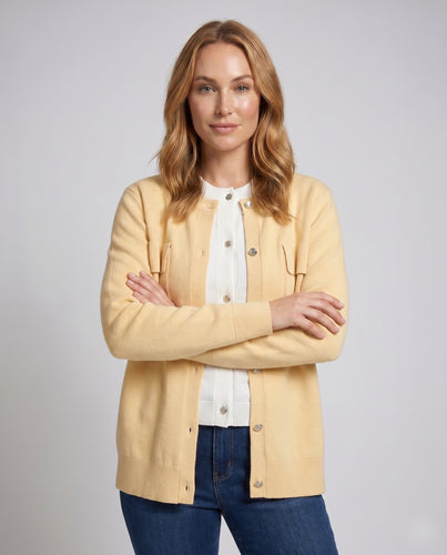 Damen Strickjacke mit praktischen Taschen und modischem Schnitt